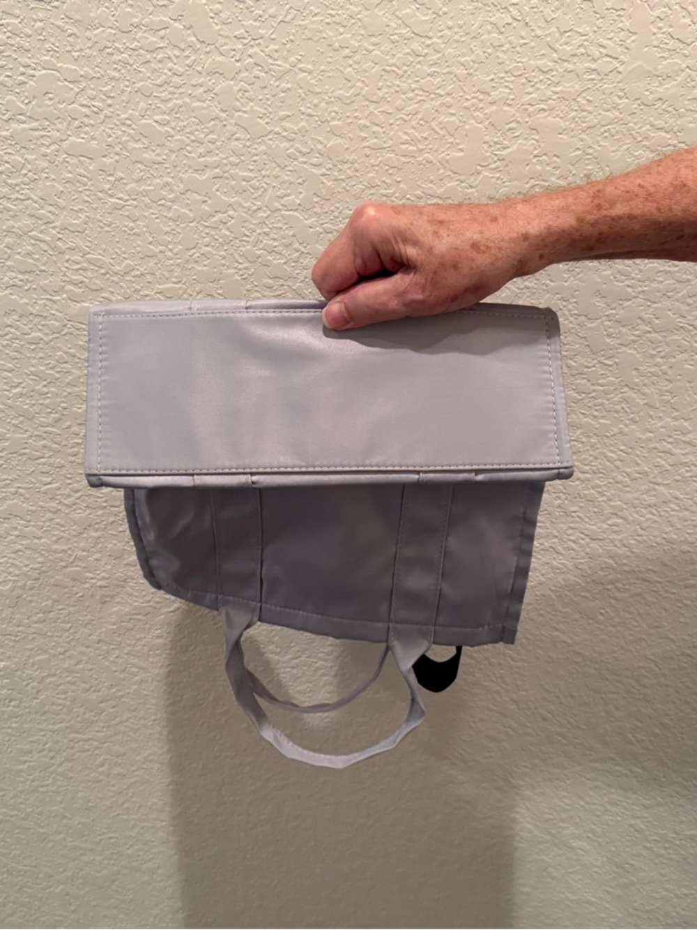 Gray Nylon Tote with 'HELLO WEEKEND' Text - Picture 4 of 4